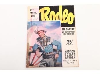 1952 Rodeo Magazine Annual Roy Rogers Cover