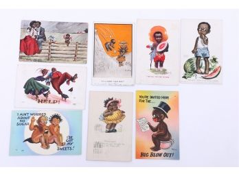 8 Early 1900's Artist Signed Cultural Postcards
