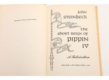 1957 1st Edition John Steinbeck 'The Short Reign Of Pippin IV' With Dust Jacket