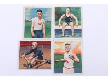 Early 1900's Athletes  Tobacco Cards, 3 MECCA & 1 Hassan