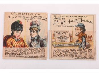 2 Tonic Fold Out Victorian Trade Cards