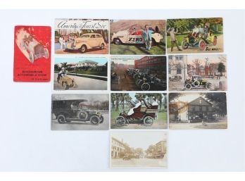 11 Early To Mid 1900's Automotive Related Postcards