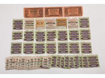 Lot Of Early 1900's Wrigley's And Other Gum Wrappers And Coupons
