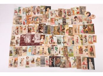 100 Assorted Victorian Trade Cards