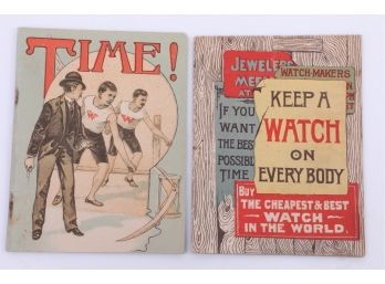 2 Late 1800's Waterbury Watch Company Booklets