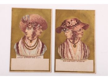 2 Mechanical Victorian Trade Cards