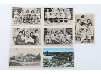 7 1930-40's Postcards - Dionne Quintuplets