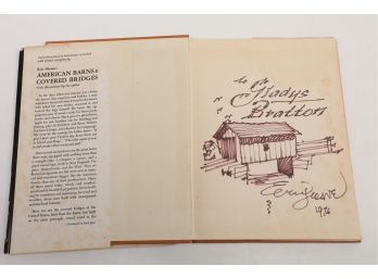 Eric Sloan Autographed 'American Barns & Covered Bridges'