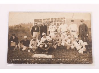 1912 RPPC Essex Ivaryton (Ivoryton) Baseball Club Pennant Winners
