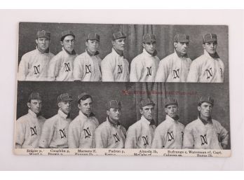 1908 New Britian (CT) Baseball Club Postcard