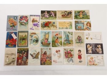 26 Early 1900's Birthday / Greeting Postcards
