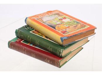 3 Thorn Burgess Children's Books With Dust Jackets - Mrs Peter Rabbit, Long Legs The Hen, Billy Mink