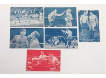 6 Exhibit Supply Co. Arcade Postcards - Boxers