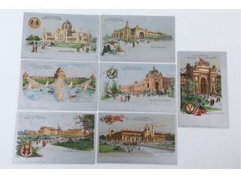 7 1904 St. Louis Exposistion World's Fair Postcards