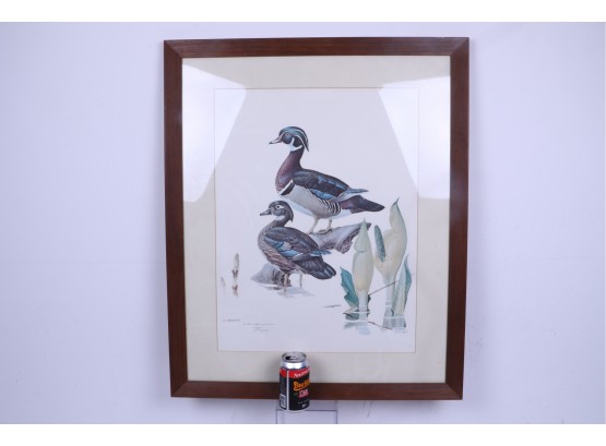 J.  F. Landslowne Duck Print Pencil Signed And Numbered