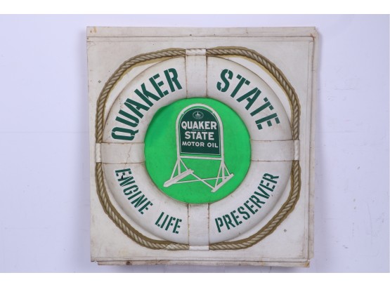 21'H X 20'w  Vintage Quaker State Motor Oil Advertising Sign