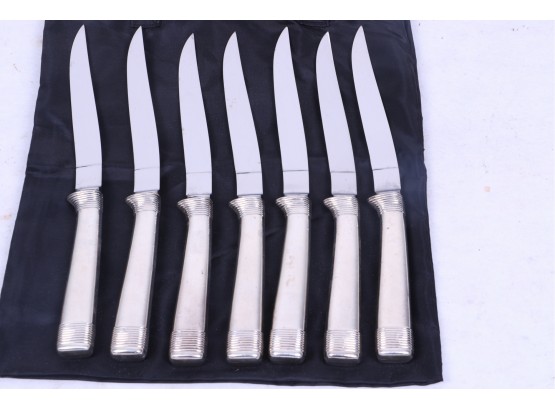 Rare J.a. Henckels Germany Sterling Silver Handles Steak Knives