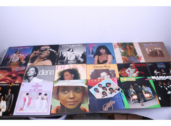 Lot Of Records From Diana Ross, Donna Summer, Commodores, The Supremes........