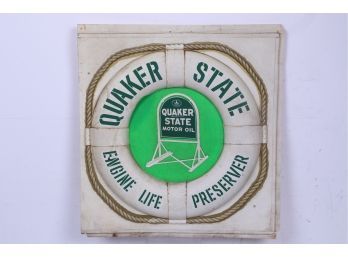 21'H X 20'w  Vintage Quaker State Motor Oil Advertising Sign