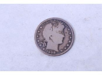1908 O US Silver Half Dollar