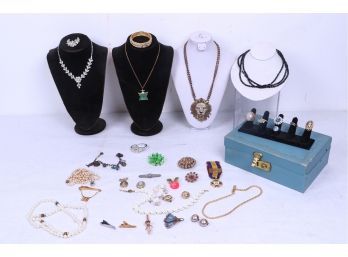 Group Of Vintage Costume Jewelry
