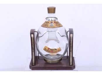 Vintage Whisky Bottle And Stand