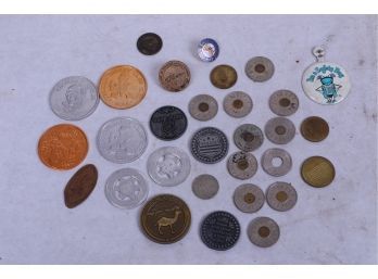 Group Of Vintage Tokens And Medals