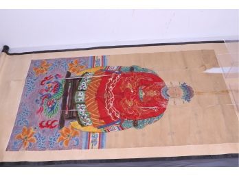Vintage/antique Large Chinese Painting On Paper
