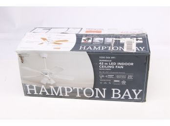 Hampton Bay AM212-WH Glendale 42 In. Indoor White Ceiling Fan With Light Kit