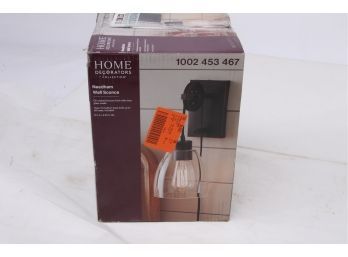 Home Decorators Collection Needham 1-Light Oil Rubbed Bronze Sconce With Bulb