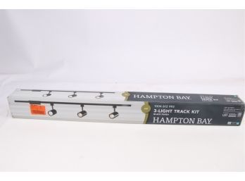 Hampton Bay Cylinder Track Heads 4-ft. 3-Light Black Linear Track Lighting Kit