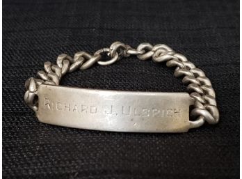 31.2 Gram Richard Ulbrich, Ulbrich Steel, Elco Sterling Silver Bracelet