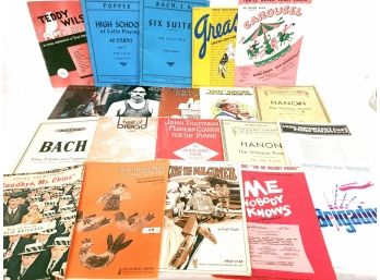Lot Of Vintage Music Booksb Sheet Music