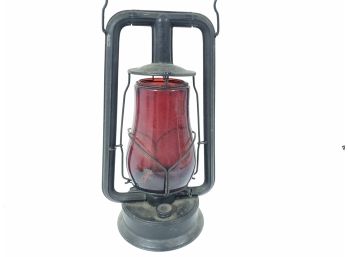 Dietz Hy-Lo Lantern With Red Glass