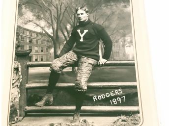 Captain / Coach Rodgers 1897 Yale Football Photograph