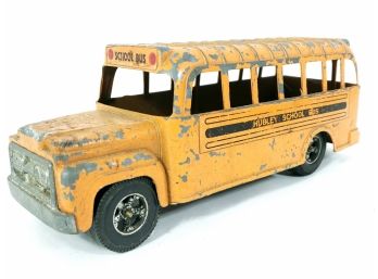 Vintage Hubley Toy School Bus
