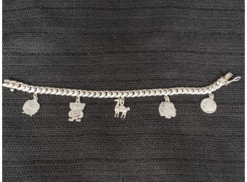 6' Sterling Silver Charm Bracelet