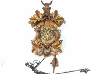 German Regula Cuckoo Clock With Hunting Scene