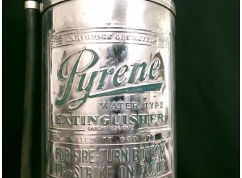 26' Tall  Stainless Chrome Pyrene Water Fire Extinguisher