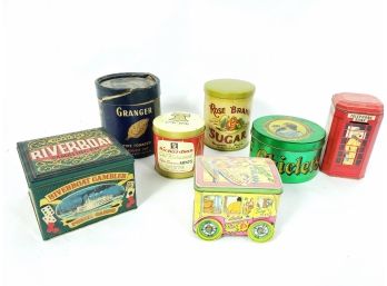 Collection Of 7 Vintage Tins