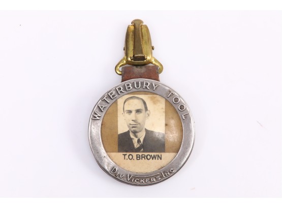 1920-30's Waterbury Tool Div. Vickers Employee Badge