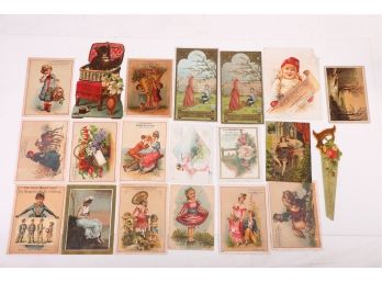 20 Large Waterbury Victorian Trade Cards