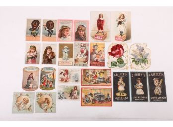 25 Victorian Trade Cards Pairs & Series.