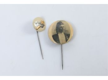 2 Early 1900's Fraternal Masons Stick Pins