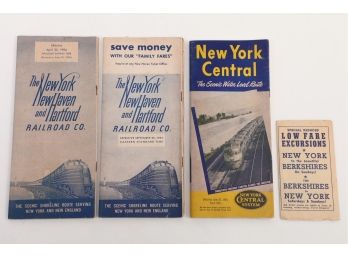 1950's New York Railroad Train Schedules