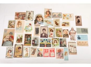 39 'Larger' Victorian Trade Cards
