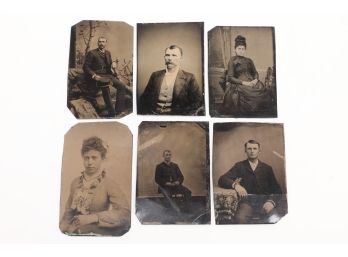 6 Late 1800 Tintypes Mostly Instant Relatives
