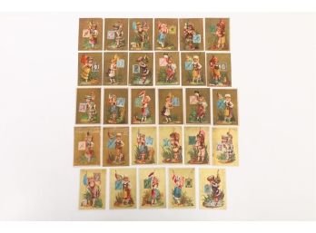29 Nations Of The World Stamps Victorian Trade Cards