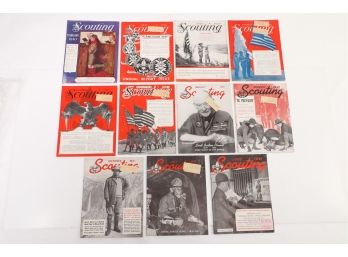 11 Issues 1940's Scouting Magazine