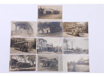 10 1900-20's RPPC's - Trolleys & Associated